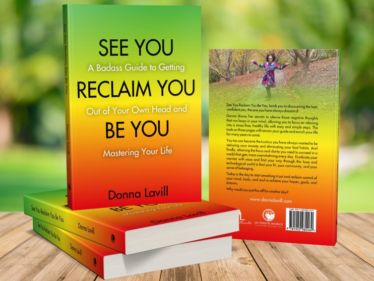Picture shows front and back cover of See You, Reclaim You, Be You by Donna Lavill